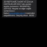 Zeynep Kamil Kadın ve Çocuk Hastalıkları Hastanesi Doğum Acilinde Reçete Onay Sorunu