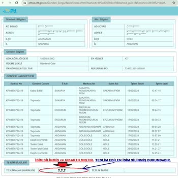 Ardahan Göle PTT Kuryeci Kargomu Halen Teslim Etmedi Mağdurum