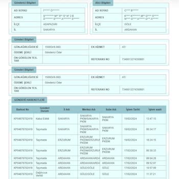 Ardahan Göle PTT Kuryeci Kargomu Halen Teslim Etmedi Mağdurum