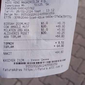 A101 İade Bilgi Verilmedi. İlgi Yok, Alınmadı.