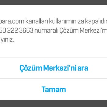 Enpara.com Kanalları Kullanımınıza Kapalıdır