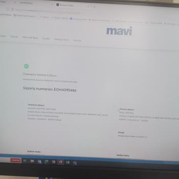 Mavi Online Alışveriş Şikayet