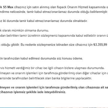 Fixpack Cihazı Uygun Fiyata Almak İçin Tamir Etmiyor