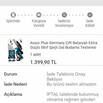 Koçtaş İptal Ve İade İşlemlerinin Uzatılması.