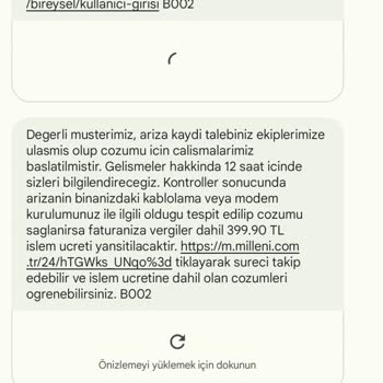 Millenicom İnternet Hizmetinde Yaşanan Sıkıntılar