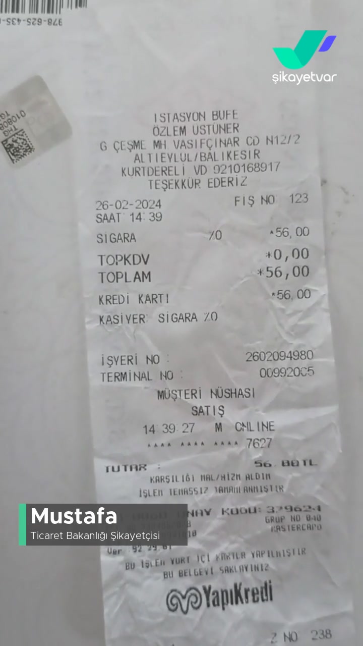 Ticaret Bakanlığı Büfe 2 TL Komisyon Ücreti Alıyor! videonun kapak resmi