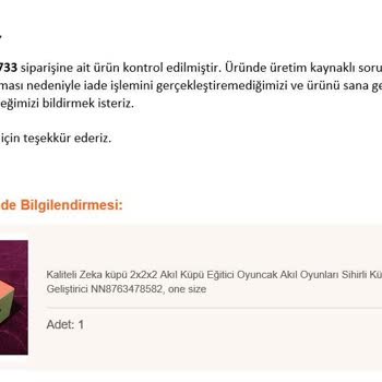 Trendyol Kusurlu Ürüne Sahip Çıkmıyor!