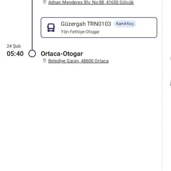 Fahrtstornierung ohne klare Kommunikation bei Kamil Koç