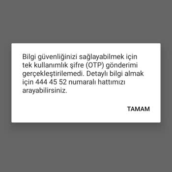 Findeks Tek Kullanımlık Şifre Gelmiyor.