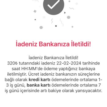 Pizza Hut. Parayı İade Etmedi