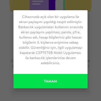 CepteTeb Ekran Paylaşım Sorunu