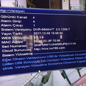 Avenir Güvenlik Sistemleri Uzaktan İzlenemeyen Kamera Kayıt Cihazı