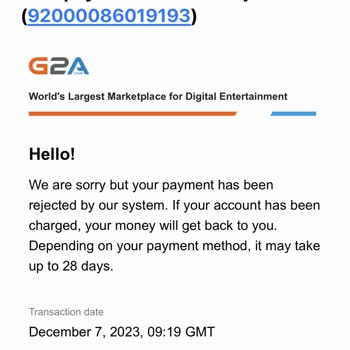 G2A Blocks Account After iTunes Purchase