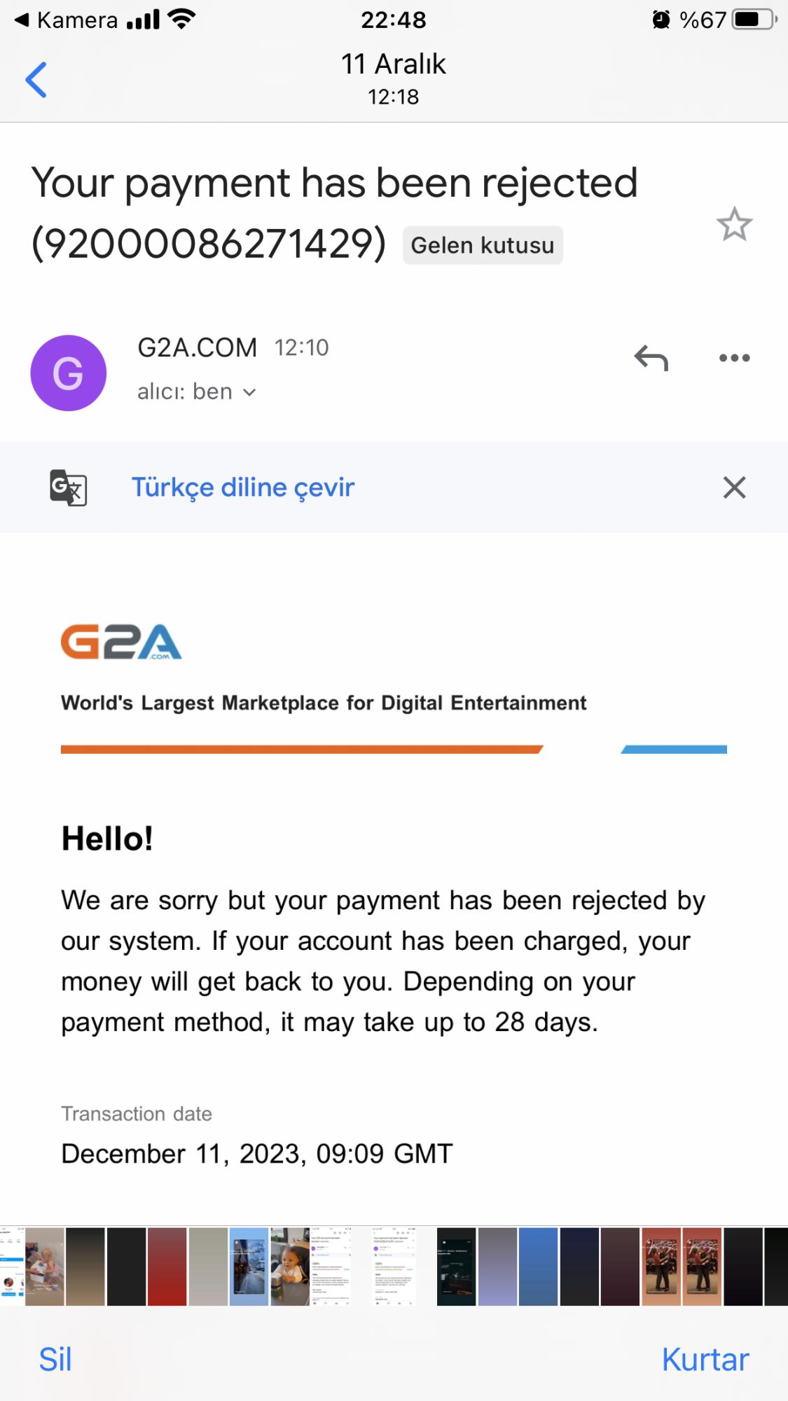 G2a.com G2A Blocks Account After iTunes Purchase - Xolvie