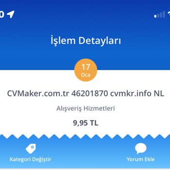 Cvmaker.com.tr İzinsiz Hesabımdan Para Çekiliyor
