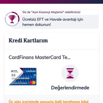 QNB Kredi Kartı Vermek İçin 1 Hafta Araştırma Yapacak Bekliyoruz