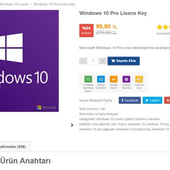 Sağlam Lisans Eksik/Kusurlu/Yanlış Ürün Gönderilmesi Ve Kimsenin Yardımcı Olmaması