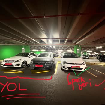 Sabiha Gökçen Havalimanı Otoparkta Yola Park Ediliyor