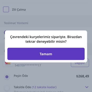 Getir Uygulama Sistemi Sorunu Ve Kuryeler Çalışmıyor