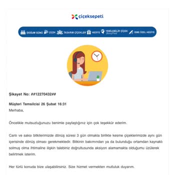 ÇiçekSepeti Kırık Vazoyla Gönderilen Çiçek