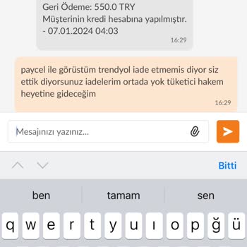 Paycell Rez Aleti İade