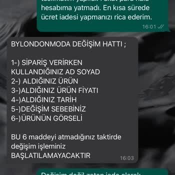 Bylondonmoda Usulsüz Satış Ve Kesinlikle Muhatap Olunmaması