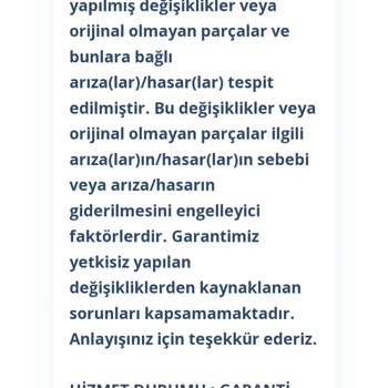 Gürgençler İPhone 13 Telefon Yetkisiz Değişiklik Garanti Kapsamı Dışında
