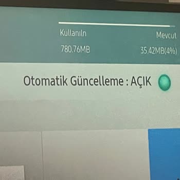 Samsung TV Hafıza Uygulama Sorunu
