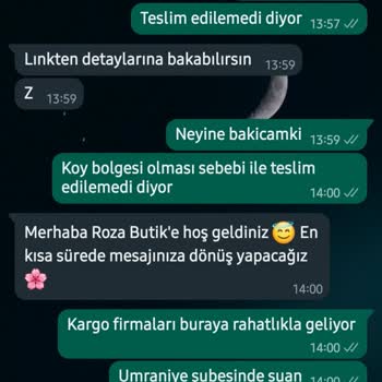 Roza Butik Online Alışverişte Kargo Ve İletişim Fiaskosu