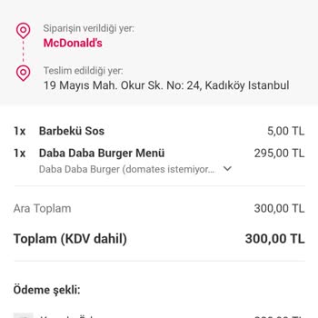 McDonald's Yemekten Sonra Zehirlenme