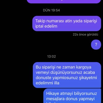 Ate Wear Siparişimi Kargoya Vermemekte Israrcı Gibiler Ve İlgi 0 İlgilenen Yok