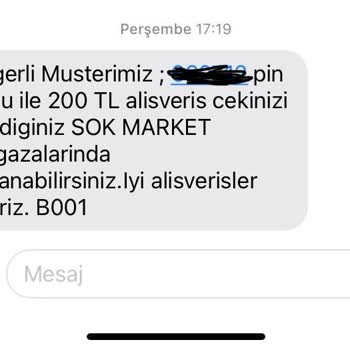 Şok Market Paramı Yedi
