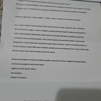 Elle Ayakkabı Defolu Ürün Gönderiyorlar