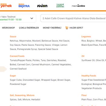 Migros Web Sitesinde İngilizce-Türkçe Çift Dil Sorunu