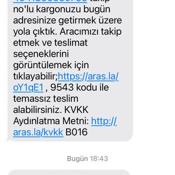 Aras Kargo Çınarcık Şube Kargomu Getirmiyor