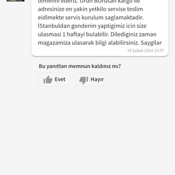 Beko Güven Al Mobilya Sultangazi Ürünümü Göndermedi