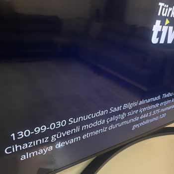 Tivibu Saat Bilgisi Alınamadı Hatası