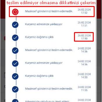Aras Kargo Ürünümü Teslim Etmiyor