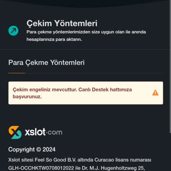 Xslot Paramı Sildi Eski Bakiyeye Cevirdi
