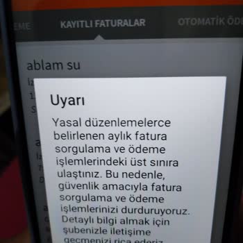ING Bank Fatura Sorgulama Veya Ödeme Sınırlandırma Baskısı