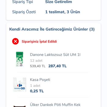 Carrefour Online Uygulama Dan Verilen Siparişler Gelmiyor.