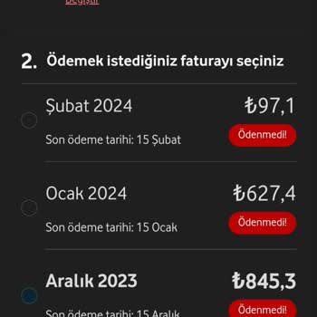 Vodafone'a Ödeme Yaptım Fakat Halen Faturamda Gözüküyor