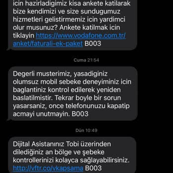 Vodafone Çekmiyor Şebeke Sorunu Çözemiyorlar.