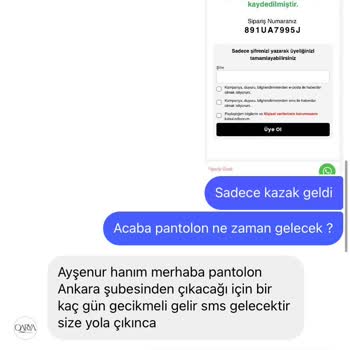 Qarya Tasarım Qarya Paramızı Alıp Ürünü Göndermedi
