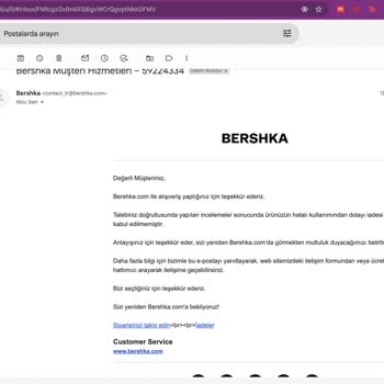 Bershka Defolu Ve Etiketsiz Ürün, İade Yapılmıyor