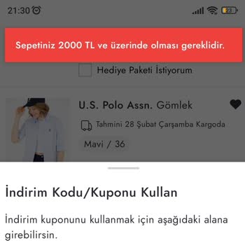 Boyner Çark İndirimi İçin Limit Doluyor Fakat Kabul Etmiyor