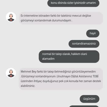 Klasik Vodafone Nakil Etmeniz İçin Paket Yükseltin Vakası