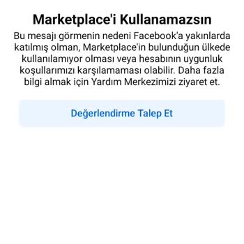 Facebook Marketplace Açılmıyor Sorunu Çözün Hemen Çözülsün!