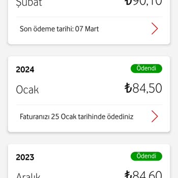 Vodafone Tarifemin Ücreti 77.19 TL Yazarken, Güncel Tutar Kısmında 167.18 TL