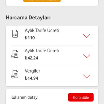 Vodafone Tarifemin Ücreti 77.19 TL Yazarken, Güncel Tutar Kısmında 167.18 TL